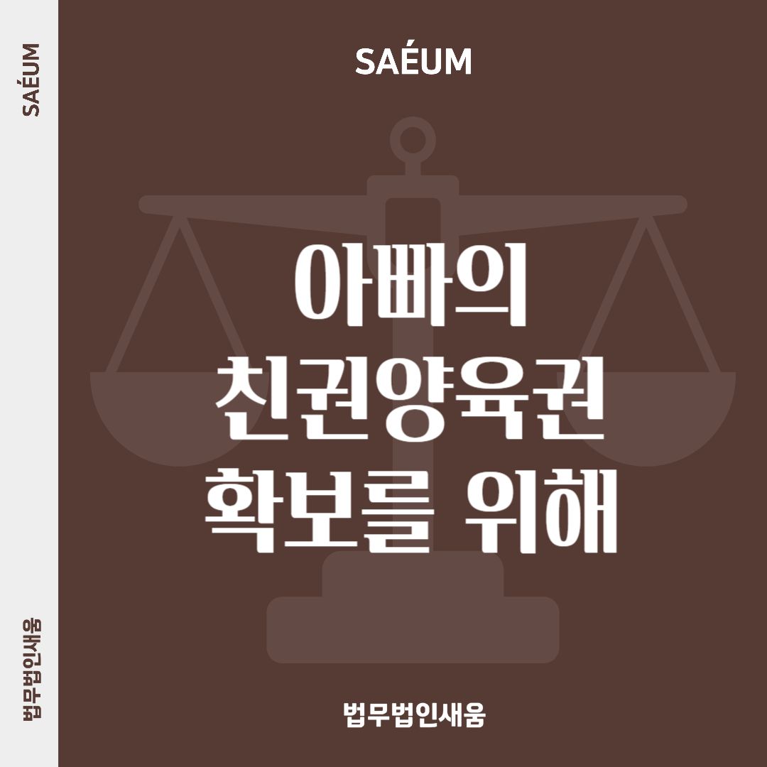 이혼소송 및 재산분할, 아빠의 친권양육권 확보를 위해서는 이미지 1