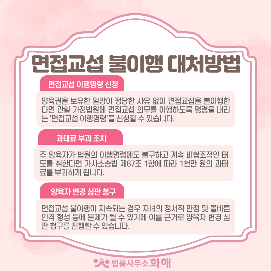 이혼한 배우자의 양육비 면접교섭불이행시 대처방법 이미지 4