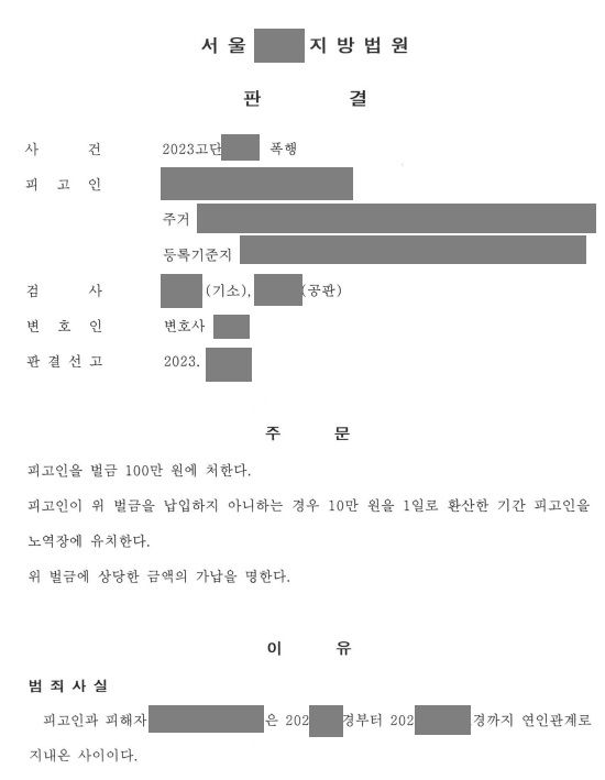 데이트폭력으로 고소해서 불송치 결정을 받았지만 이의신청을 성공시 이미지 2