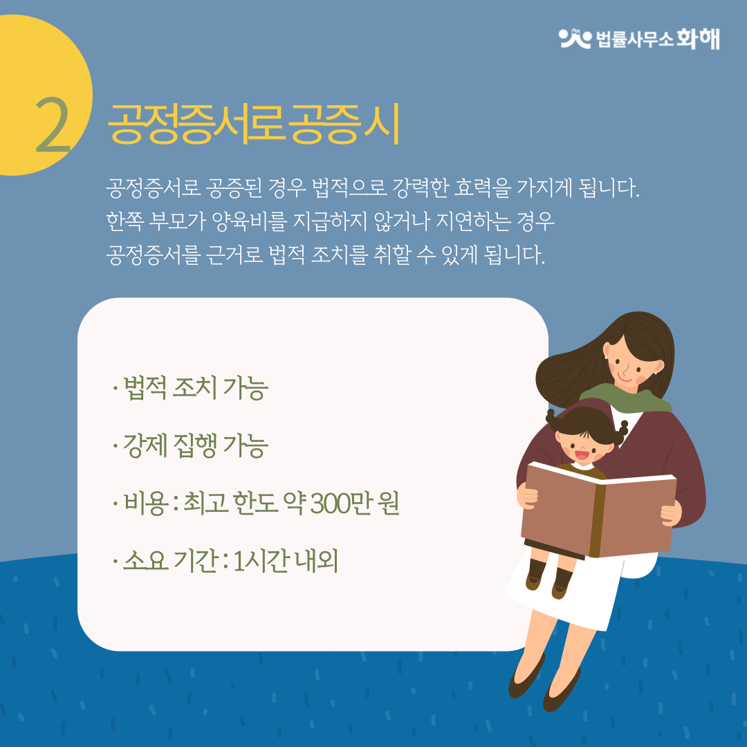 이혼 후 양육비 미지급 걱정된다면? 자녀양육비 공증 받기 이미지 3