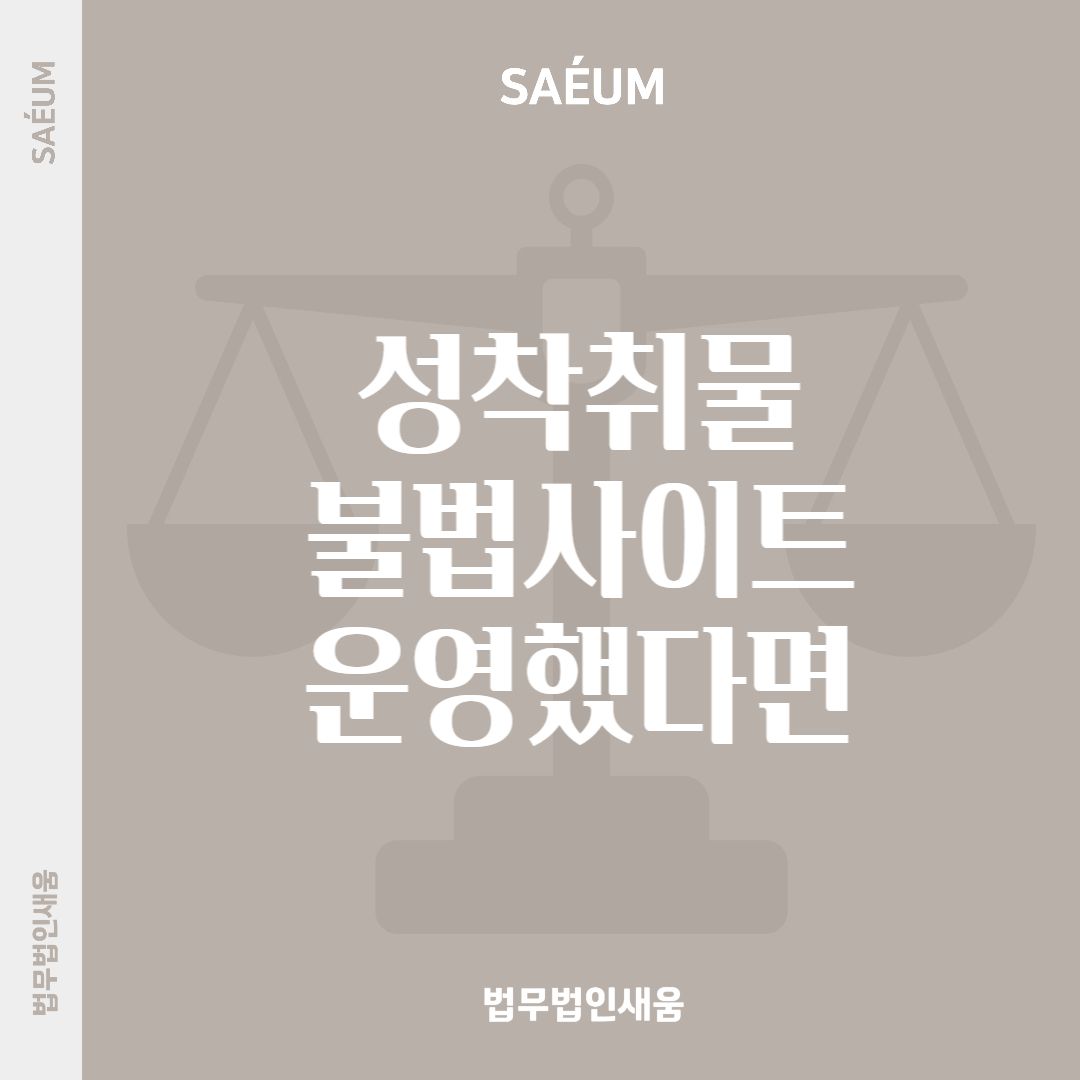 성착취물 불법사이트 관련 사건 연루되었다면 형사전문변호사 찾아야 이미지 1