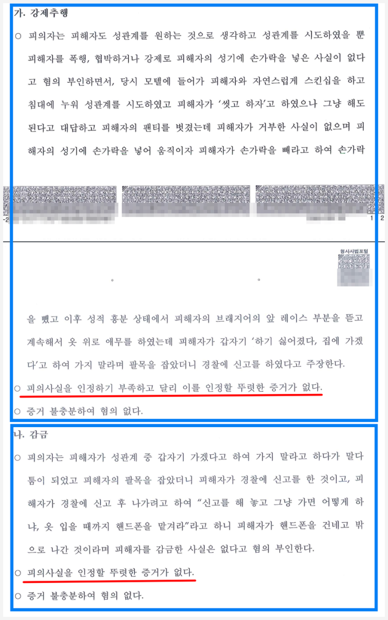 헌팅포차에서 만난 여성을 감금하고 유사강간(강제추행)한 혐의 이미지 3