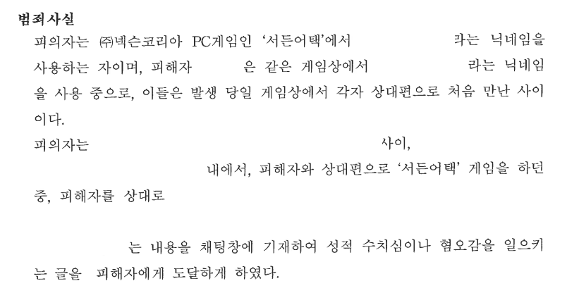 [통신매체이용음란죄] 게임 내 성적욕설 무혐의 이미지 1