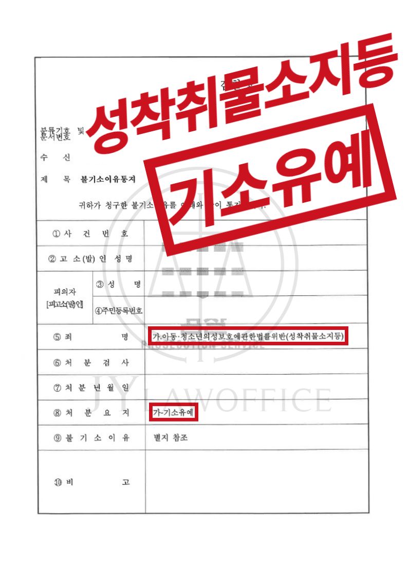 아청법위반(음란물소지), 징역 위험 있었으나 기소유예 이미지 1