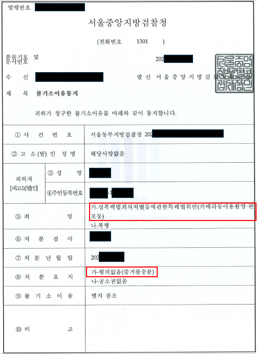 [길거리 몰카 무혐의] 경찰은 답정너 송치, 검찰에서 무혐의 이미지 1