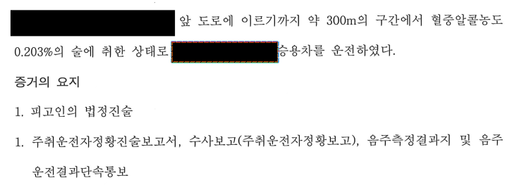 [2진 / 벌금형] 음주2진, 0.203% / 벌금형 방어사례 이미지 2