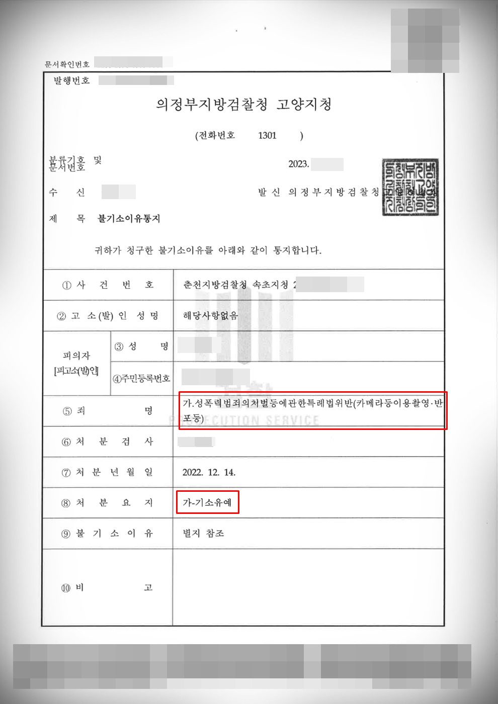 [카메라등이용촬영죄]카촬죄 검찰 단계 기소유예 방어 이미지 1