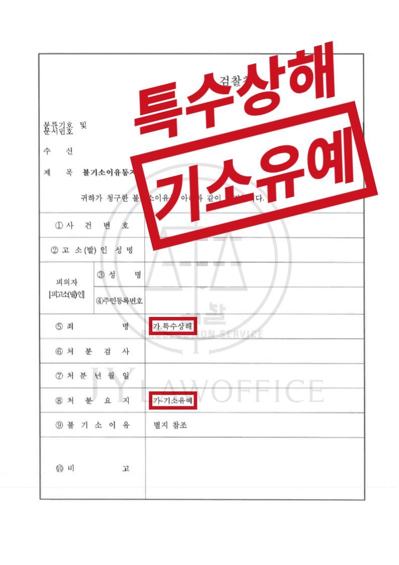 특수상해, 혐의 사실 있으나 최종 기소유예 이미지 1