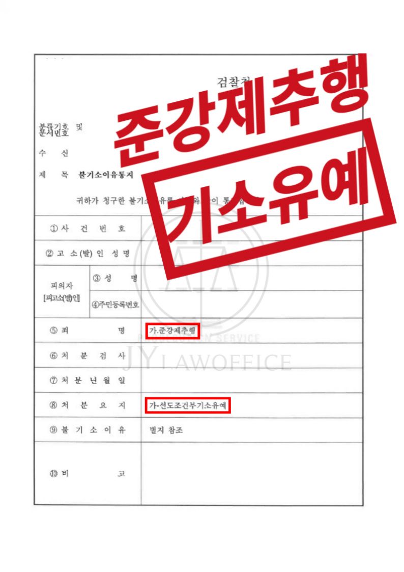 준강제추행, 계획된 범죄 아니라면, 기소유예 이미지 1