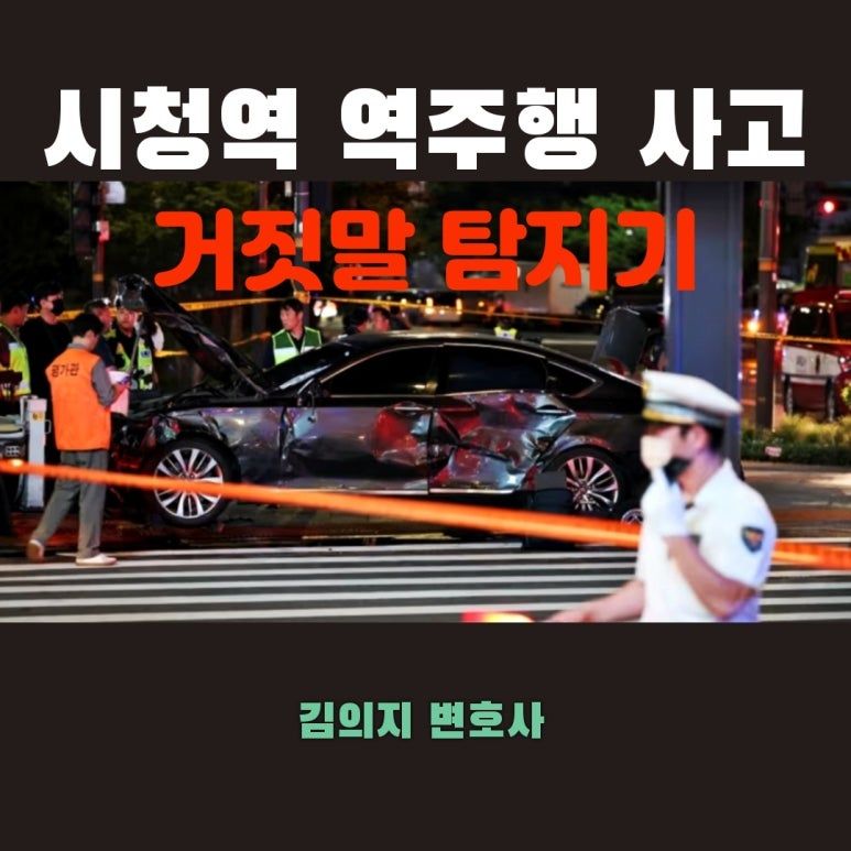 시청역 역주행 사고와 거짓말탐지기 이미지 1